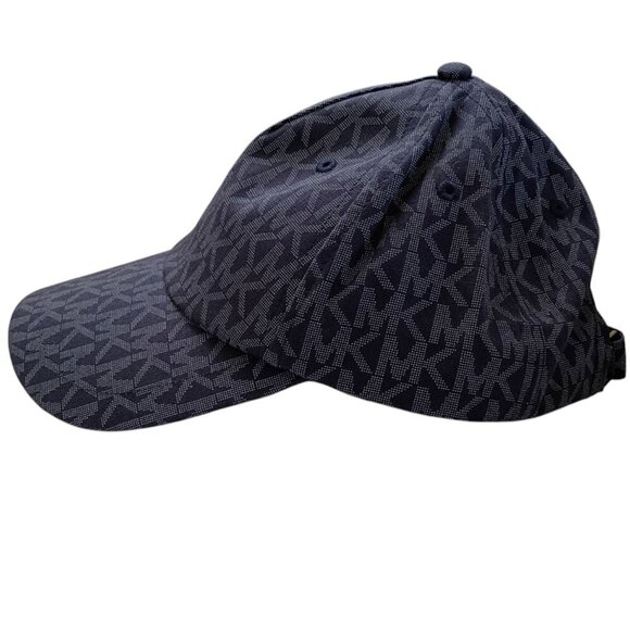 Michael Kors Women's Blue Cotton Adjustable Logo Cap - One Size - Picture 4 of 9